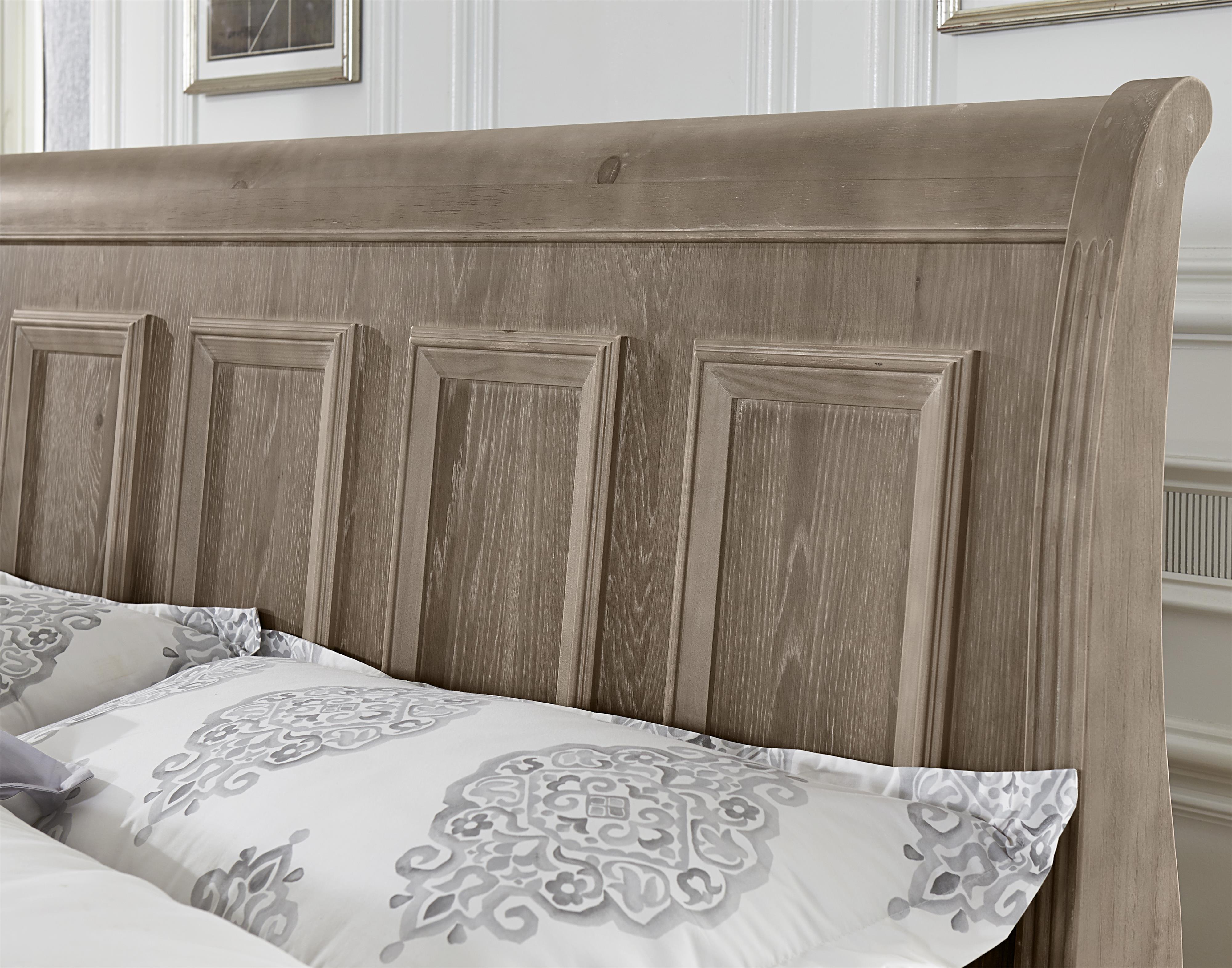 Vaughan Bassett Woodlands Transitional Queen Sleigh Bed Belfort